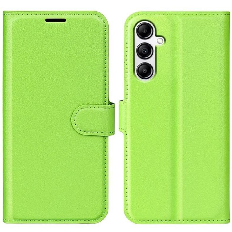 Litchi knížkové pouzdro na Samsung Galaxy A34 5G - zelené