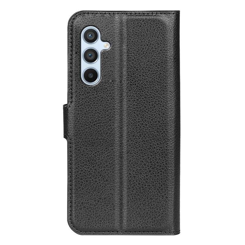 Litchi knížkové pouzdro na Samsung Galaxy A54 5G - černé