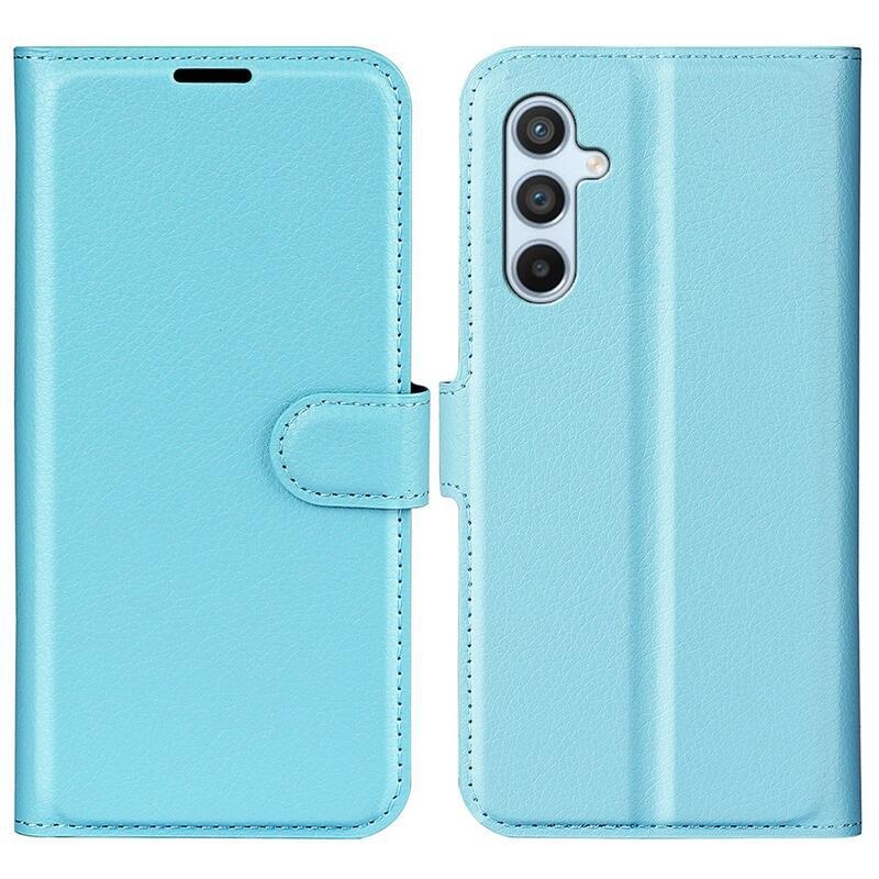 Litchi knížkové pouzdro na Samsung Galaxy A54 5G - modré