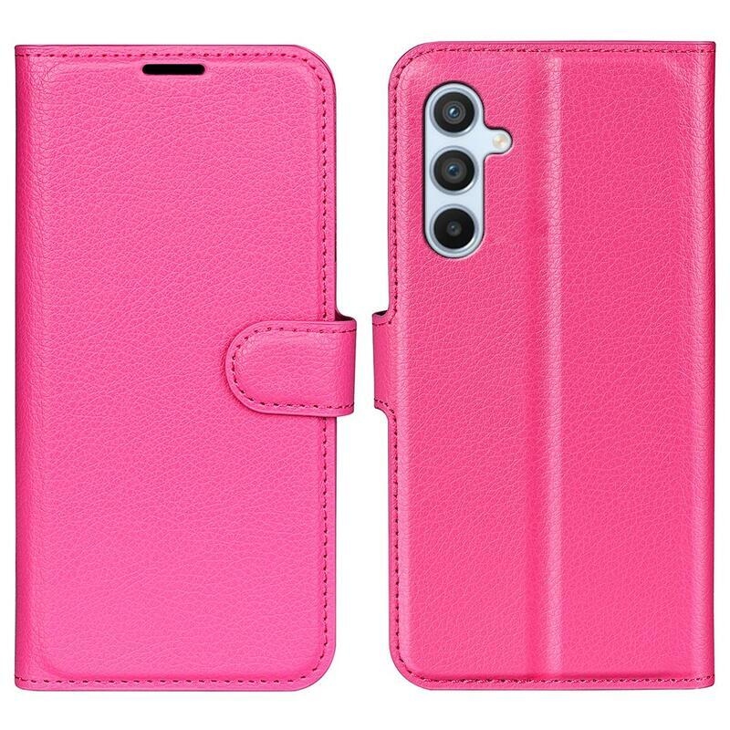Litchi knížkové pouzdro na Samsung Galaxy A54 5G - rose
