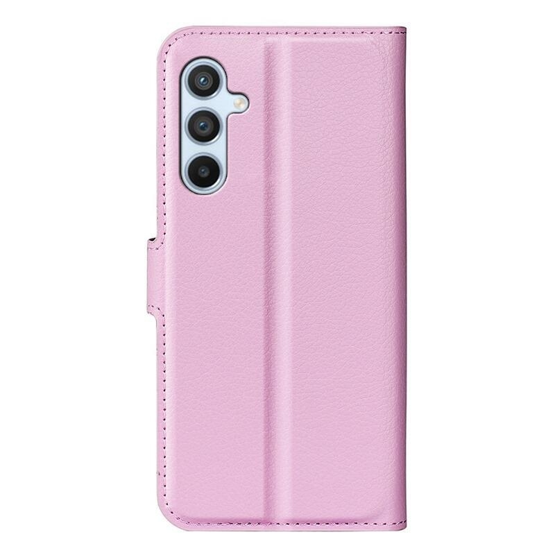 Litchi knížkové pouzdro na Samsung Galaxy A54 5G - růžové