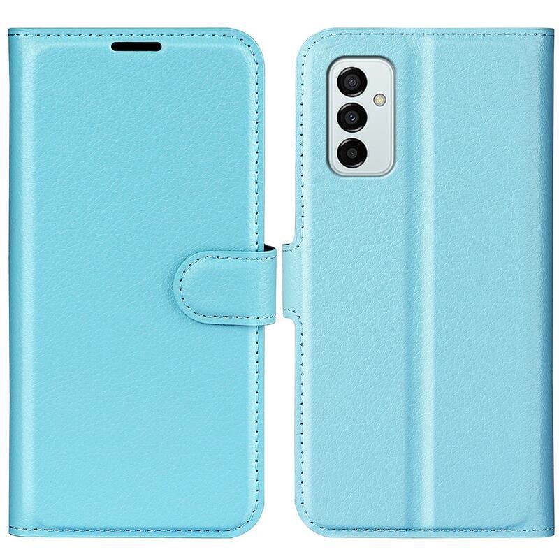 Litchi knížkové pouzdro na Samsung Galaxy M23 5G - modré