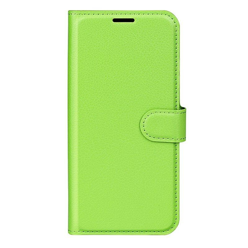 Litchi knížkové pouzdro na Samsung Galaxy M23 5G - zelené
