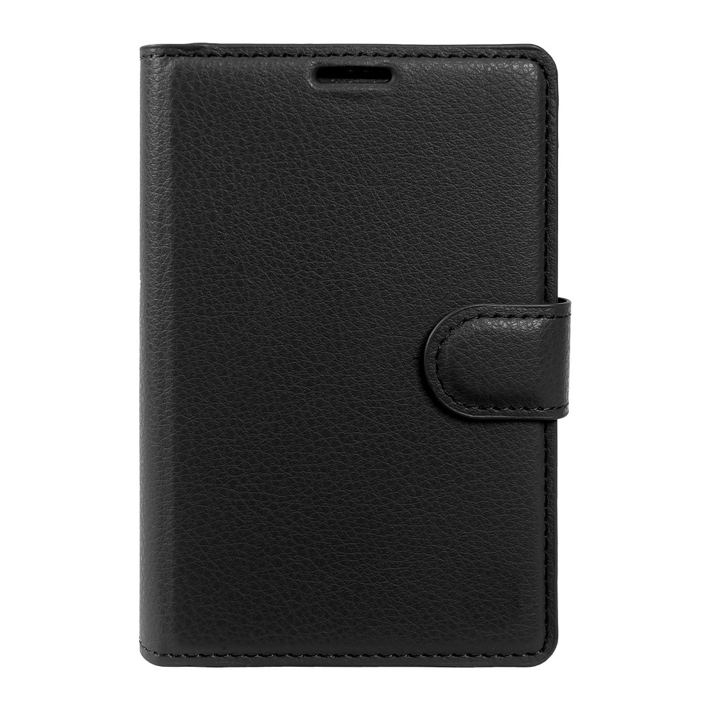 Litchi knížkové pouzdro na Samsung Galaxy Z Fold8 5G - černé
