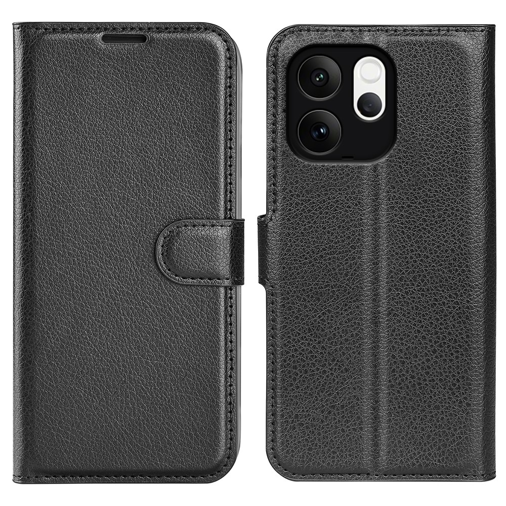 Litchi knížkové pouzdro na Vivo V70 5G - černé