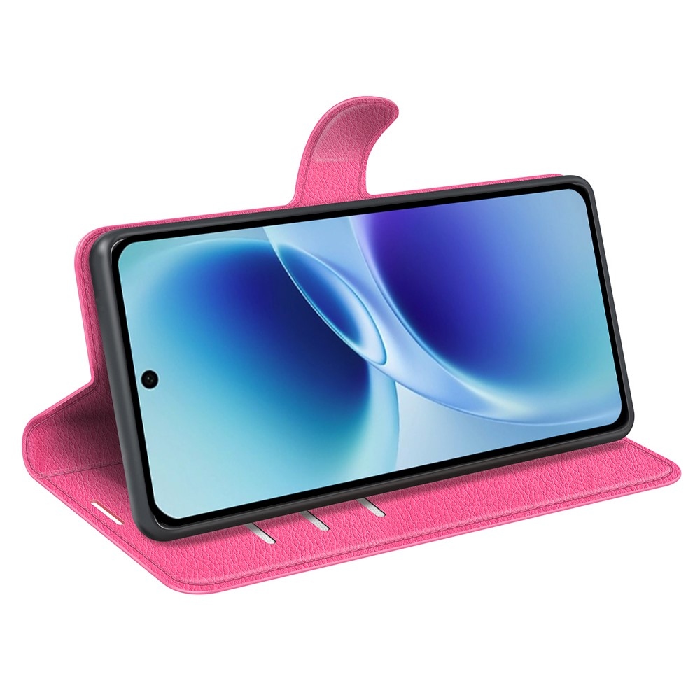 Litchi knížkové pouzdro na Vivo V70 5G - rose