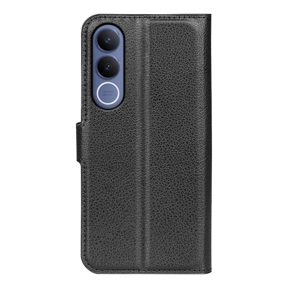 Litchi knížkové pouzdro na Vivo V70 FE 5G - černé