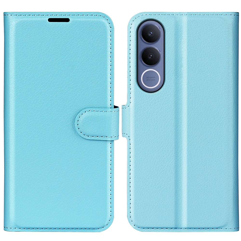 Litchi knížkové pouzdro na Vivo V70 FE 5G - modré