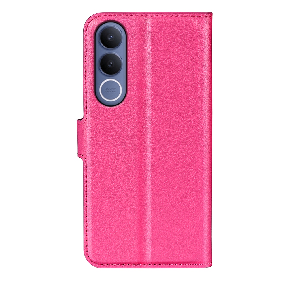 Litchi knížkové pouzdro na Vivo V70 FE 5G - rose