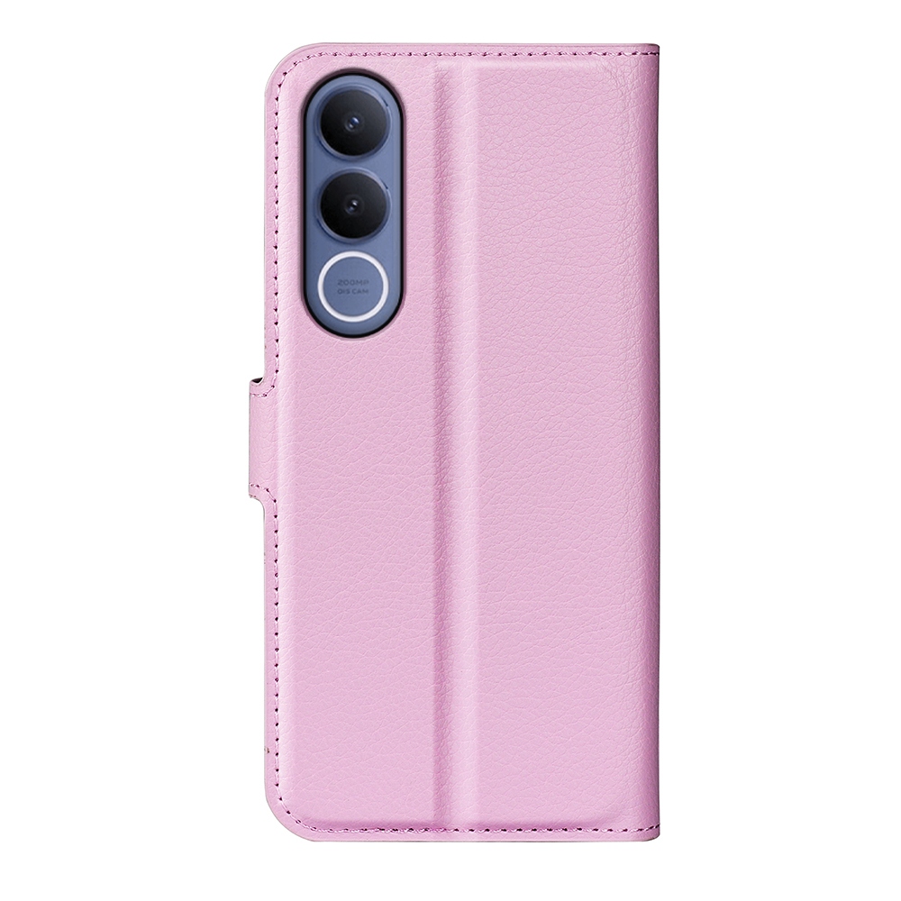 Litchi knížkové pouzdro na Vivo V70 FE 5G - růžové