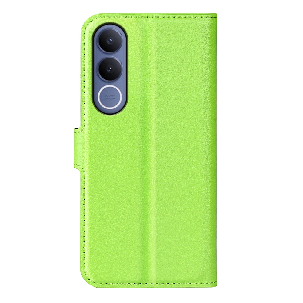 Litchi knížkové pouzdro na Vivo V70 FE 5G - zelené