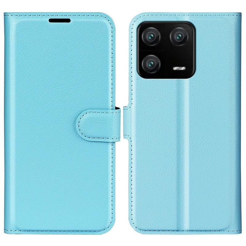 Litchi knížkové pouzdro na Xiaomi 13 Pro - modré