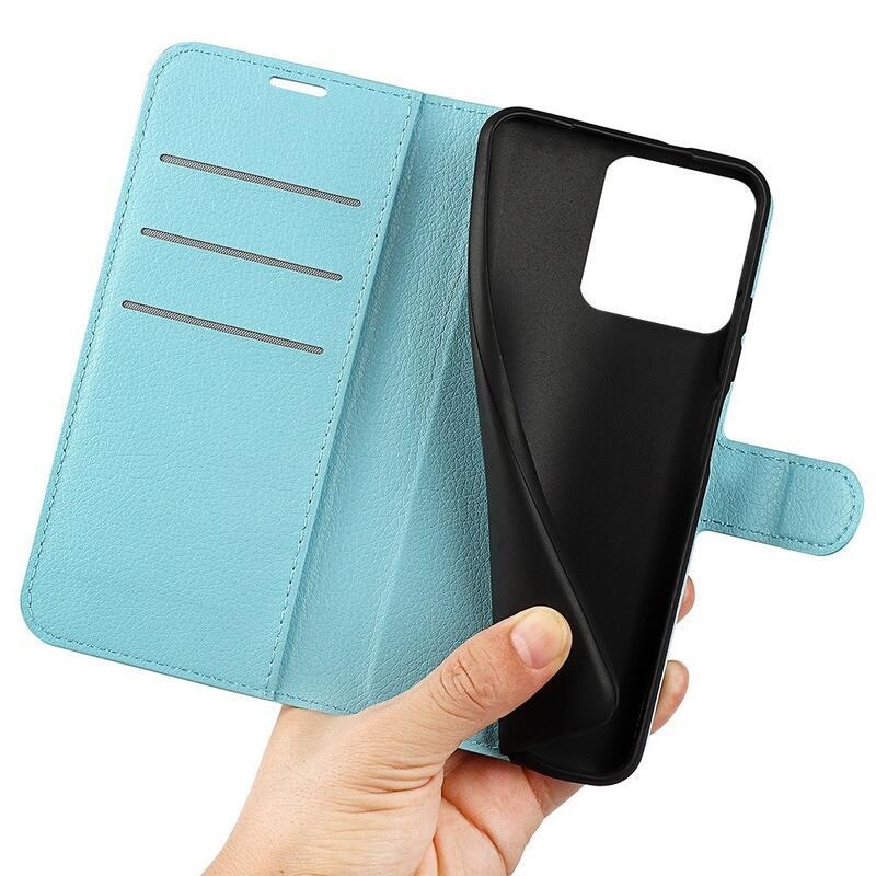 Litchi knížkové pouzdro na Xiaomi 13 Pro - modré