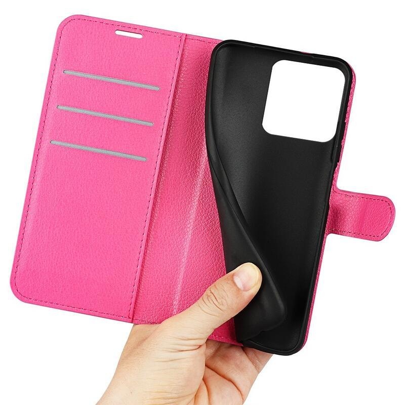 Litchi knížkové pouzdro na Xiaomi 13 Pro - rose