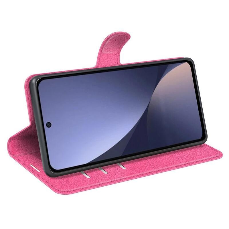 Litchi knížkové pouzdro na Xiaomi 13 Pro - rose