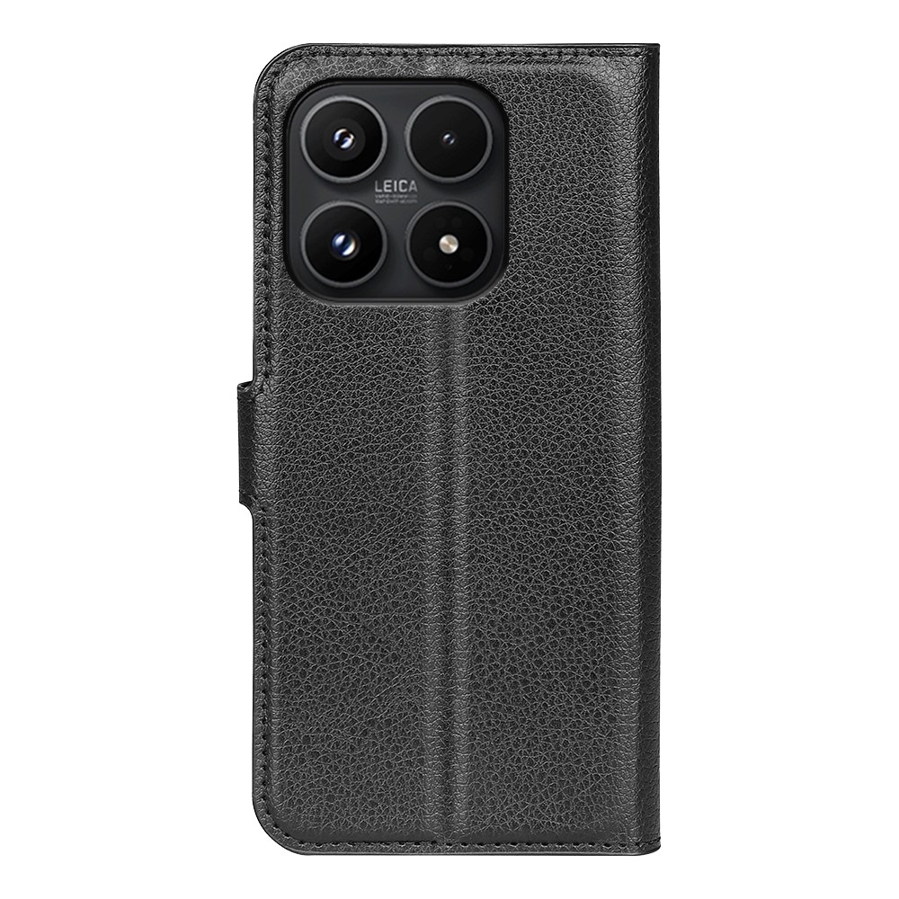 Litchi knížkové pouzdro na Xiaomi 17 - černé