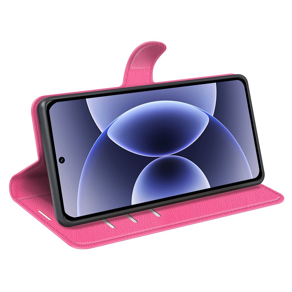 Litchi knížkové pouzdro na Xiaomi 17 - rose