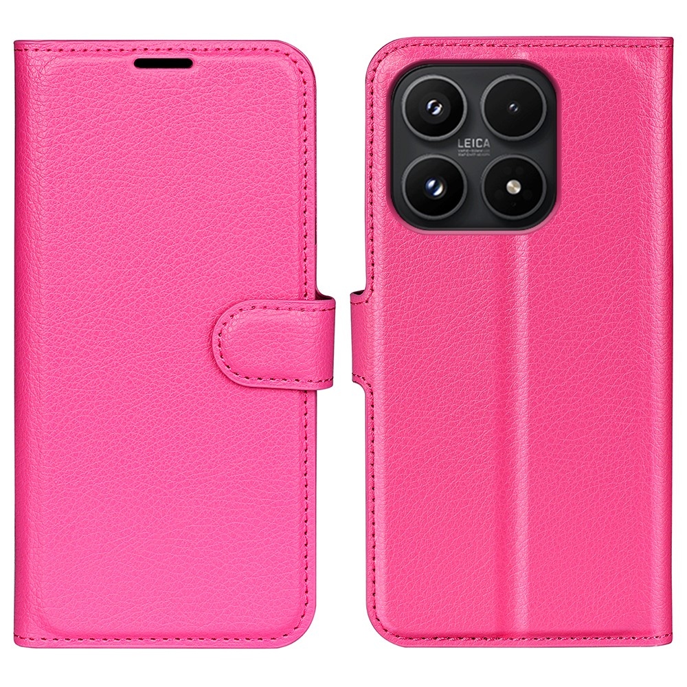Litchi knížkové pouzdro na Xiaomi 17 - rose