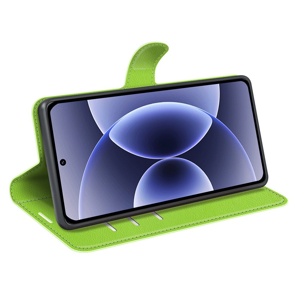 Litchi knížkové pouzdro na Xiaomi 17 - zelené