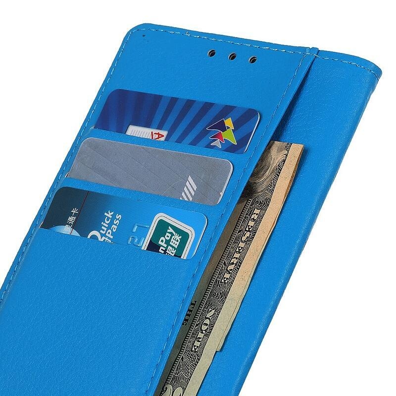 Litchi knížkové pouzdro na Xiaomi Mi 10T/Mi 10T Pro - modré