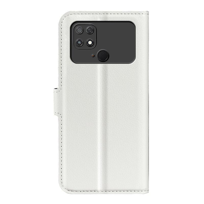 Litchi knížkové pouzdro na Xiaomi Poco C40 - bílé