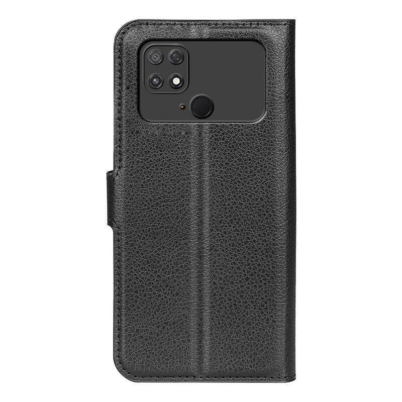 Litchi knížkové pouzdro na Xiaomi Poco C40 - černé