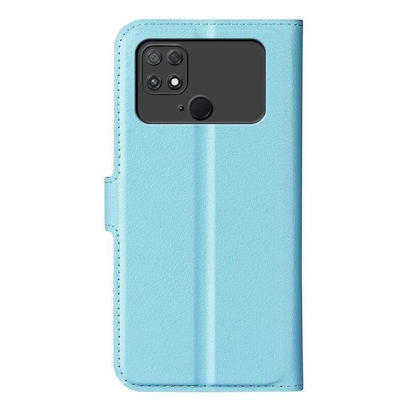 Litchi knížkové pouzdro na Xiaomi Poco C40 - modré