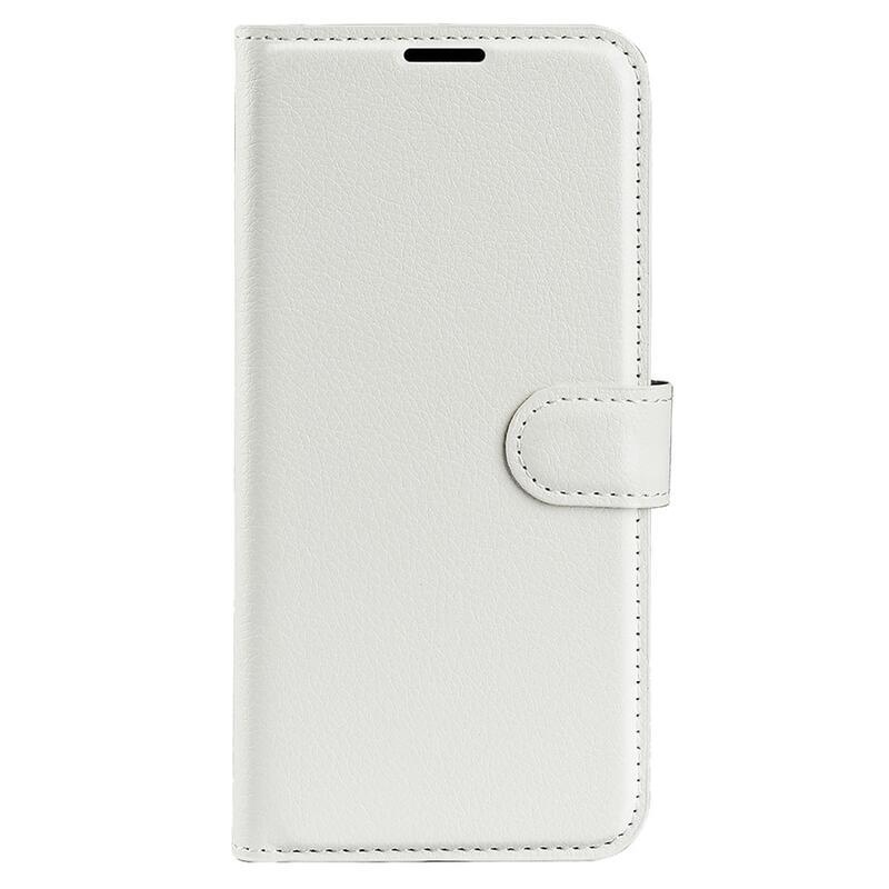 Litchi knížkové pouzdro na Xiaomi Poco F5 - bílé