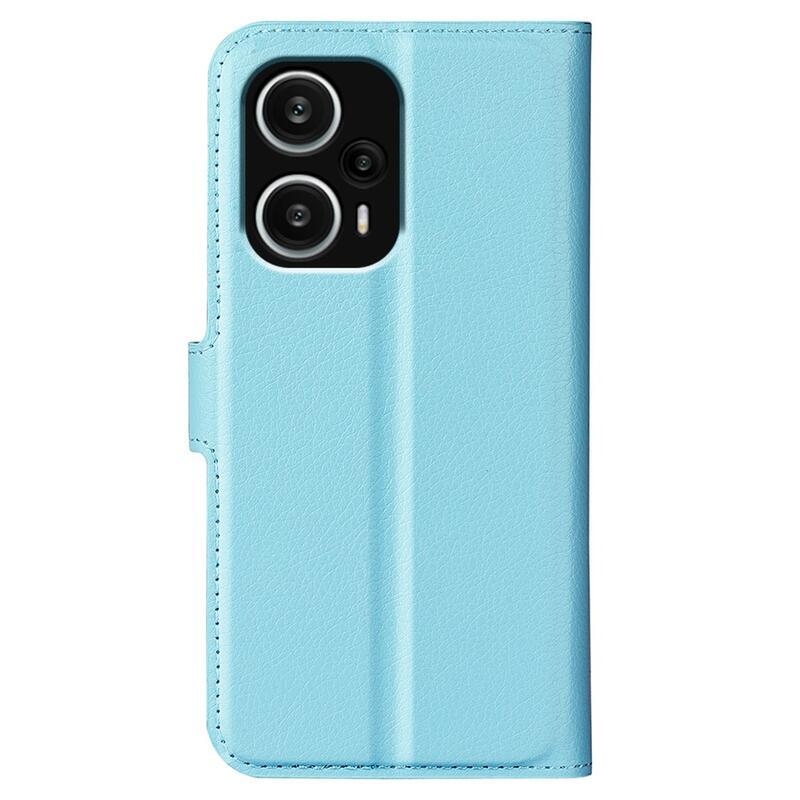 Litchi knížkové pouzdro na Xiaomi Poco F5 - modré