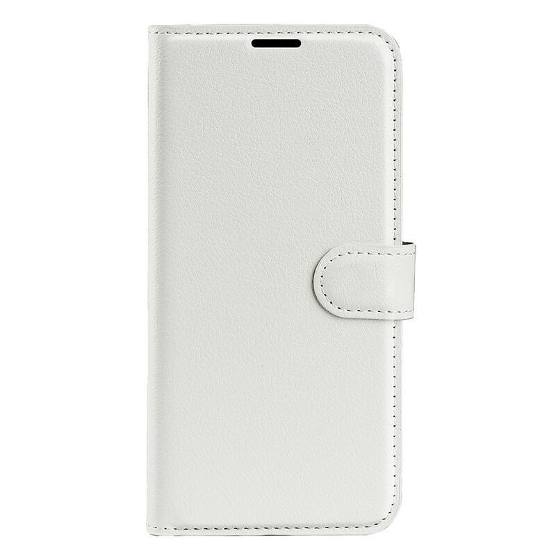 Litchi knížkové pouzdro na Xiaomi Poco F5 Pro - bílé