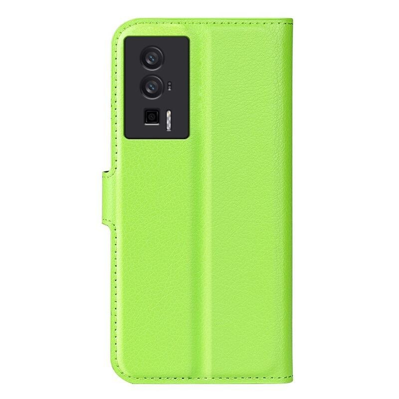 Litchi knížkové pouzdro na Xiaomi Poco F5 Pro - zelené