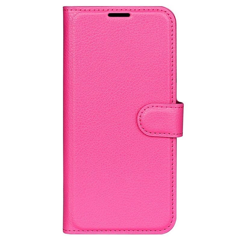 Litchi knížkové pouzdro na Xiaomi Poco F5 - rose