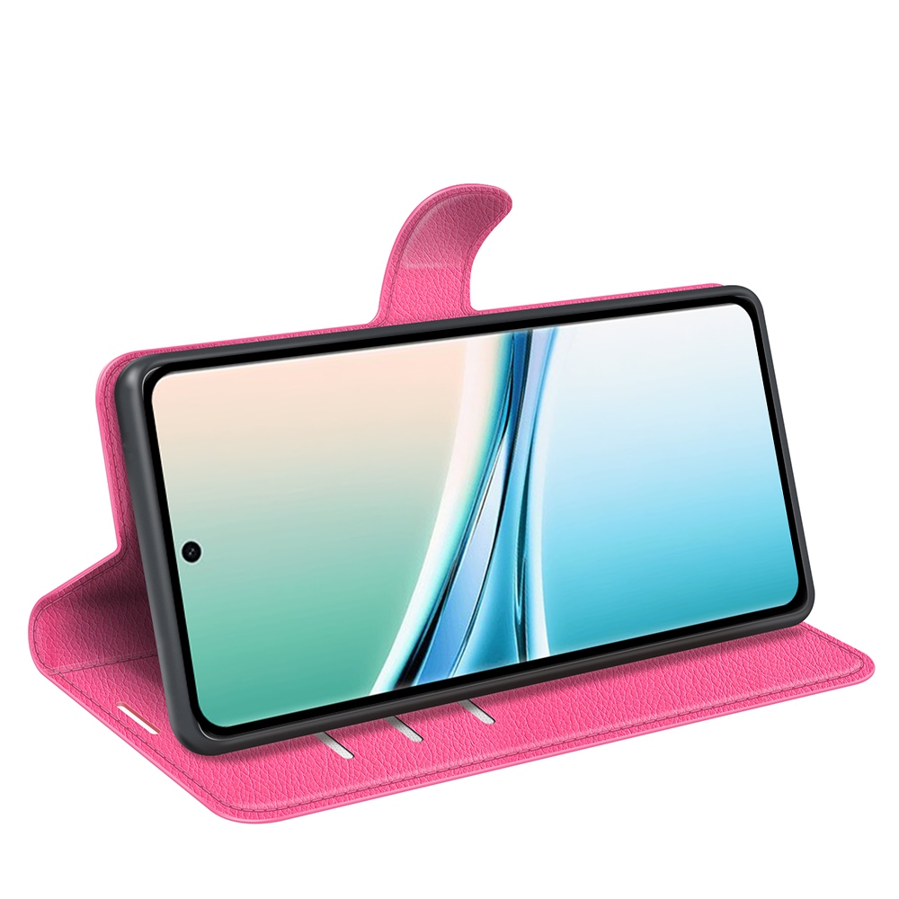 Litchi knížkové pouzdro na Xiaomi Poco M8 5G/Redmi Note 15 5G - rose