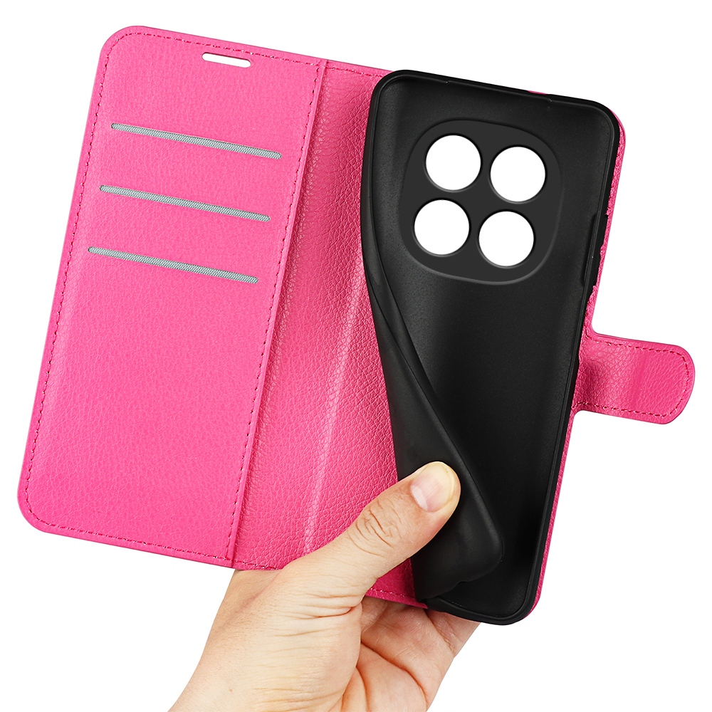 Litchi knížkové pouzdro na Xiaomi Poco M8 5G/Redmi Note 15 5G - rose