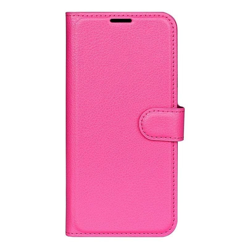 Litchi knížkové pouzdro na Xiaomi Redmi 10A - rose