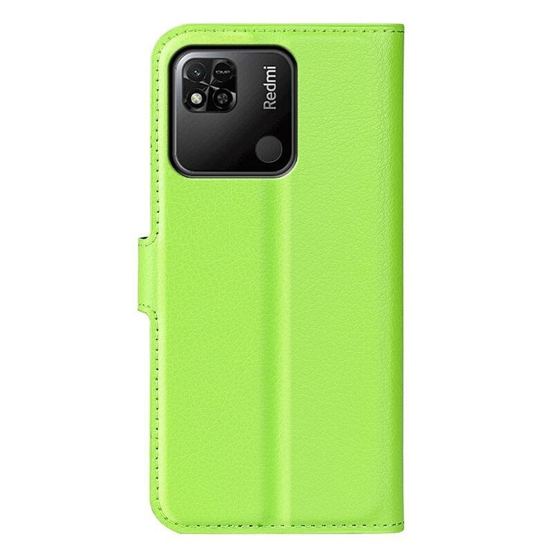 Litchi knížkové pouzdro na Xiaomi Redmi 10A - zelené