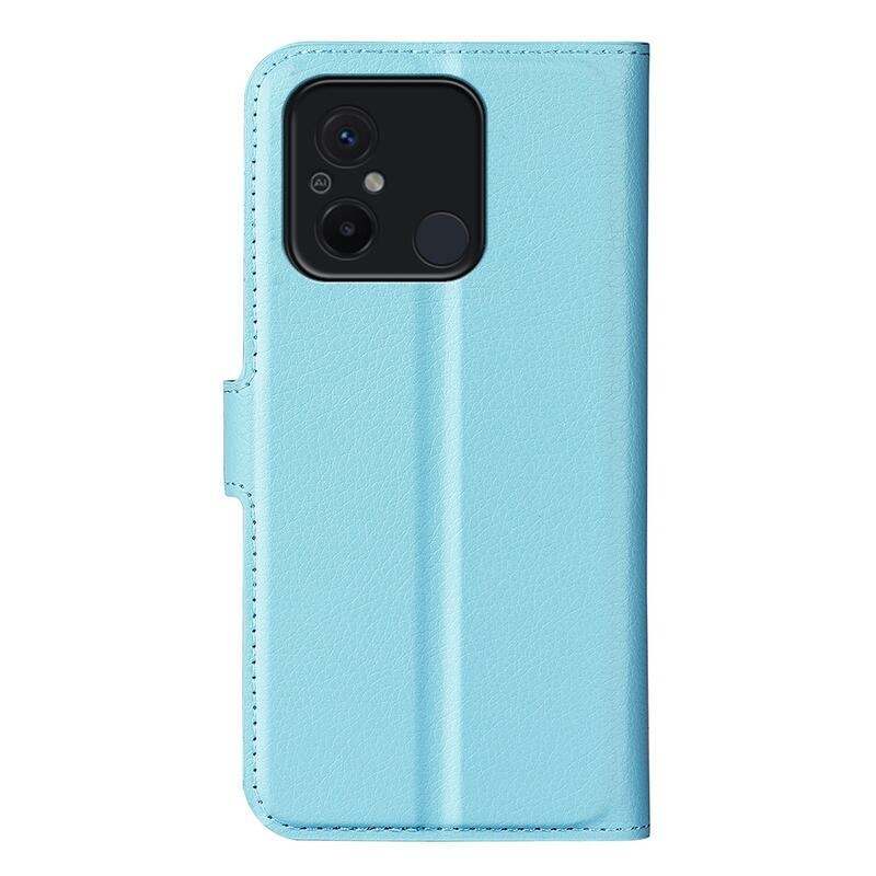 Litchi knížkové pouzdro na Xiaomi Redmi 12C - modré