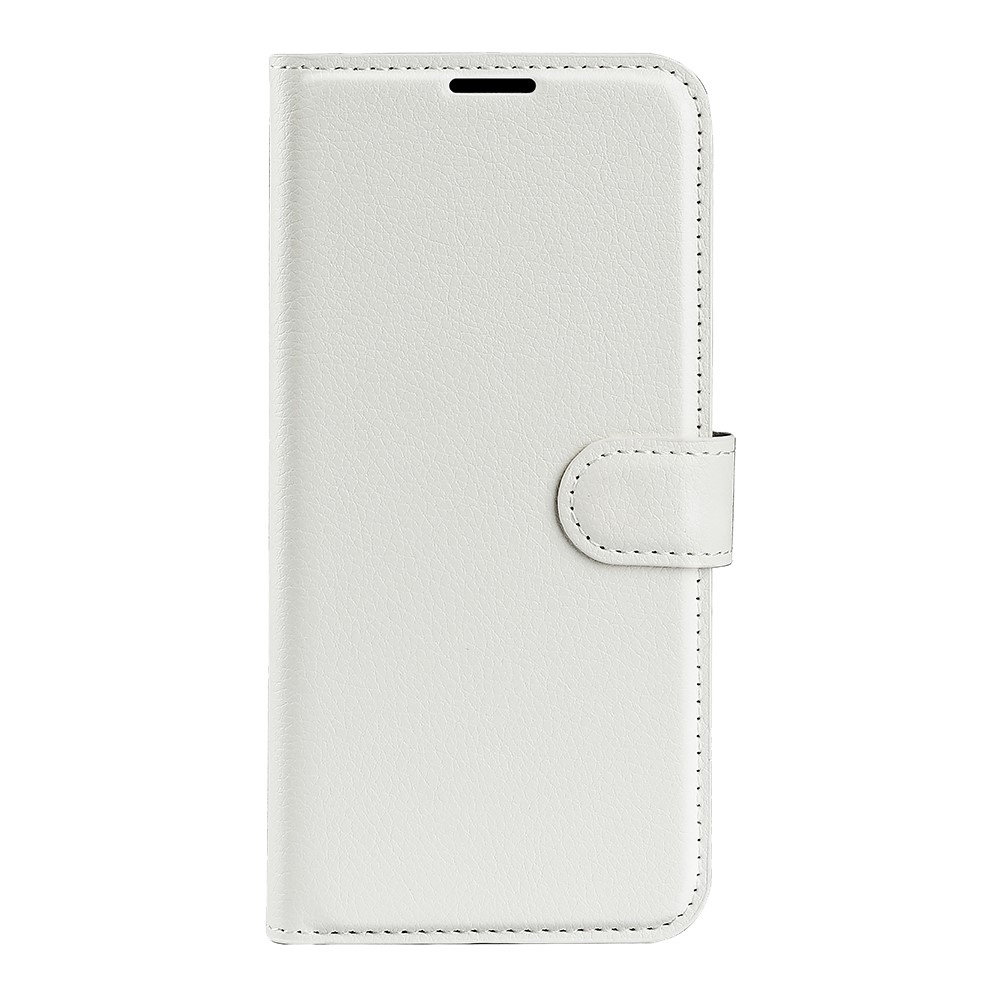 Litchi knížkové pouzdro na Xiaomi Redmi 17 4G/5G - bílé