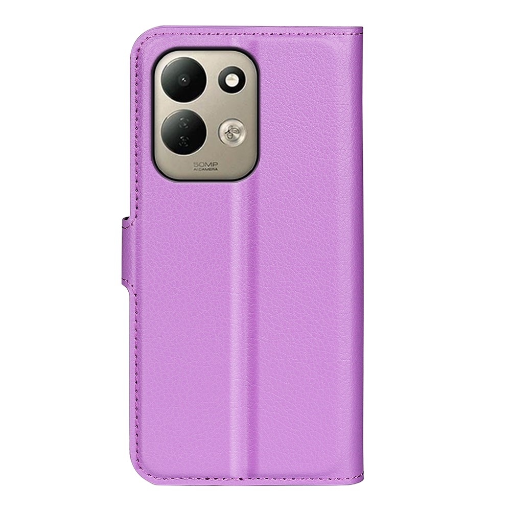 Litchi knížkové pouzdro na Xiaomi Redmi 17 4G/5G - fialové