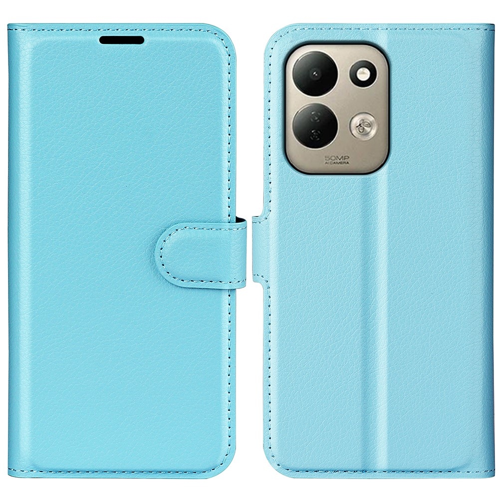 Litchi knížkové pouzdro na Xiaomi Redmi 17 4G/5G - modré