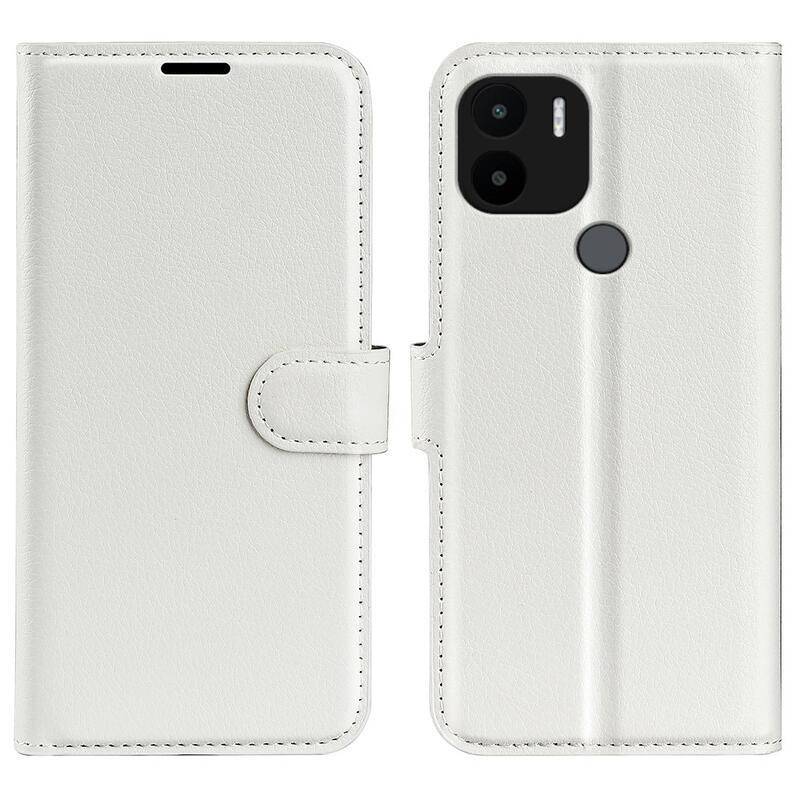 Litchi knížkové pouzdro na Xiaomi Redmi A1+/A2+ - bílé