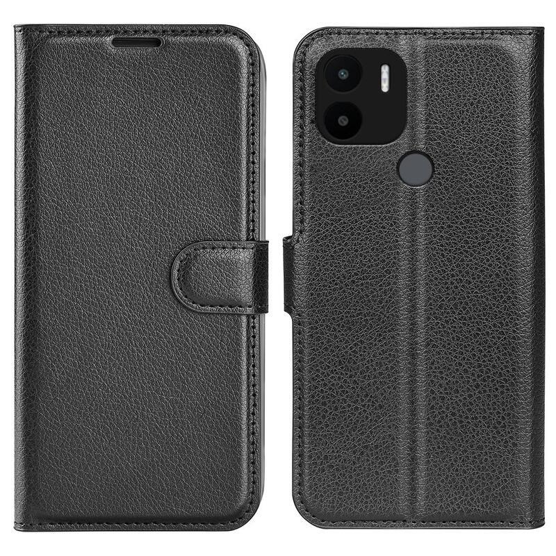 Litchi knížkové pouzdro na Xiaomi Redmi A1+/A2+ - černé
