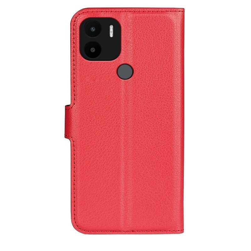 Litchi knížkové pouzdro na Xiaomi Redmi A1+/A2+ - červené