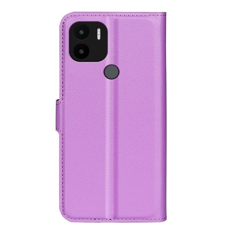 Litchi knížkové pouzdro na Xiaomi Redmi A1+/A2+ - fialové