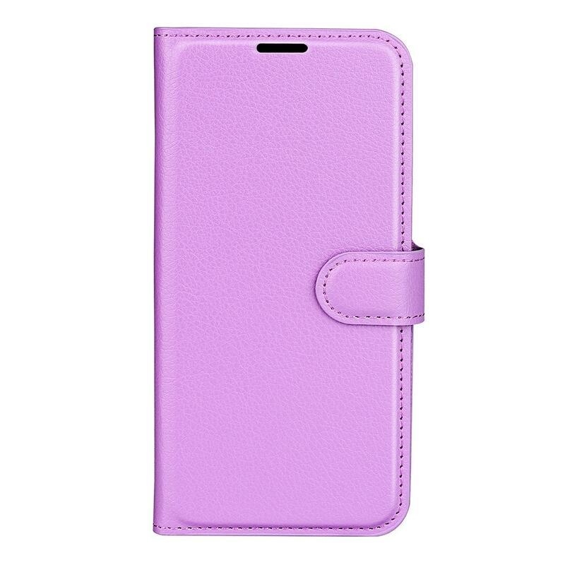 Litchi knížkové pouzdro na Xiaomi Redmi A1+/A2+ - fialové