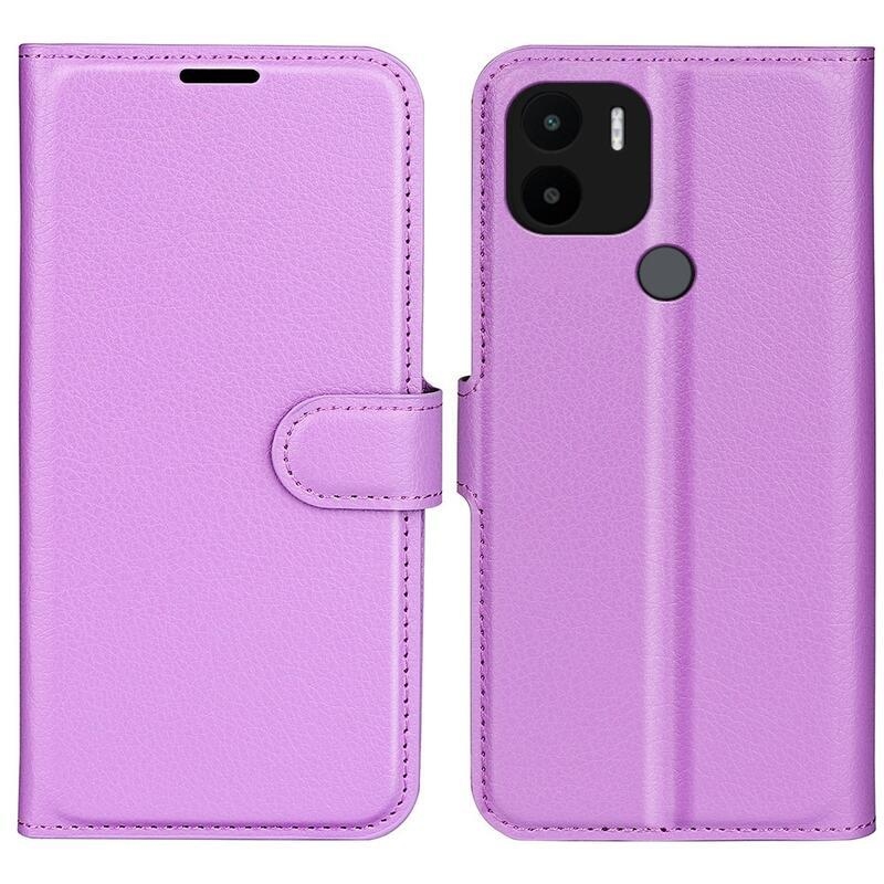 Litchi knížkové pouzdro na Xiaomi Redmi A1+/A2+ - fialové
