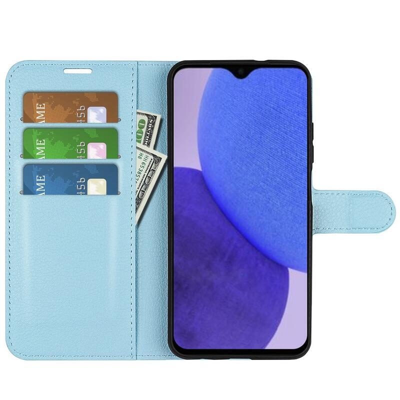 Litchi knížkové pouzdro na Xiaomi Redmi A1+/A2+ - modré