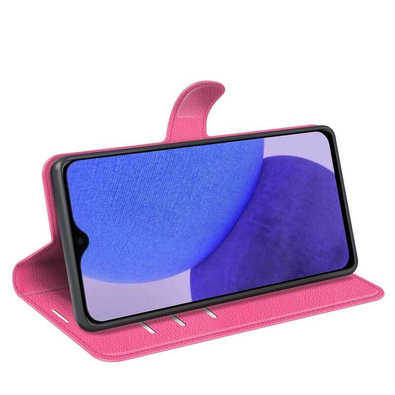Litchi knížkové pouzdro na Xiaomi Redmi A1+/A2+ - rose