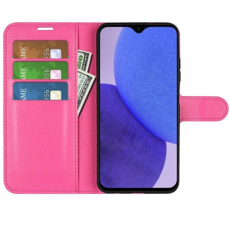 Litchi knížkové pouzdro na Xiaomi Redmi A1+/A2+ - rose