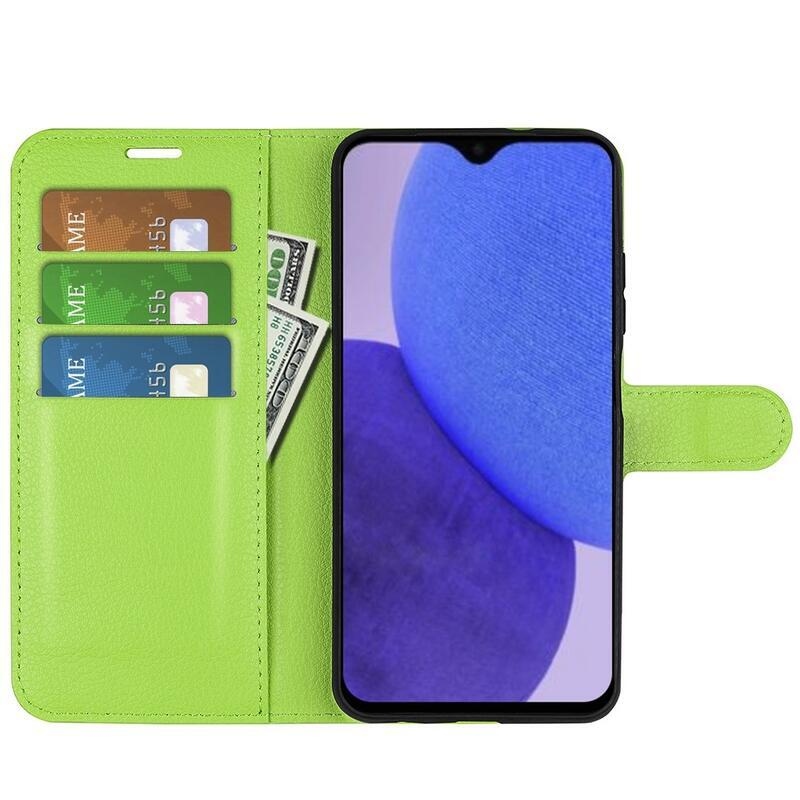 Litchi knížkové pouzdro na Xiaomi Redmi A1+/A2+ - zelené